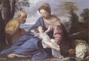 Rest on the Flight into Egypt (mk05) Simone Cantarini,Called Il Pesarese